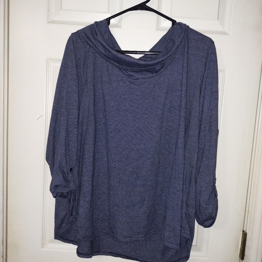 Croft & Barrow Blue Long Sleeve Top